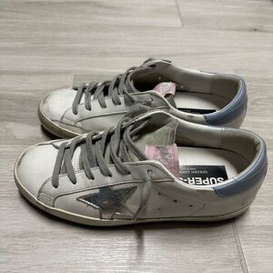 Golden Goose White and Silver size 38 Women shoes - look like new. Gently used.